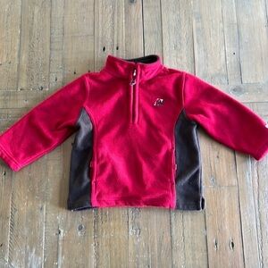 Janie and jack red fleece pullover